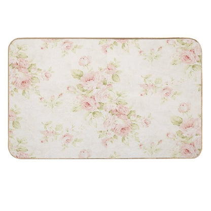 Flowers  Fade-Resistant Bath Mat