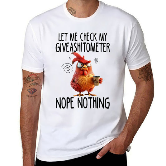 Let Me Check My Giveashitometer Nope Nothing  Summer-ready Fabric T-Shirt