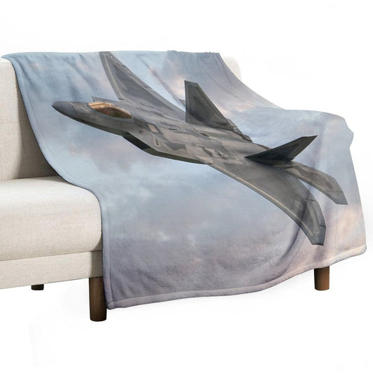 F22 Raptor Throw Blanket