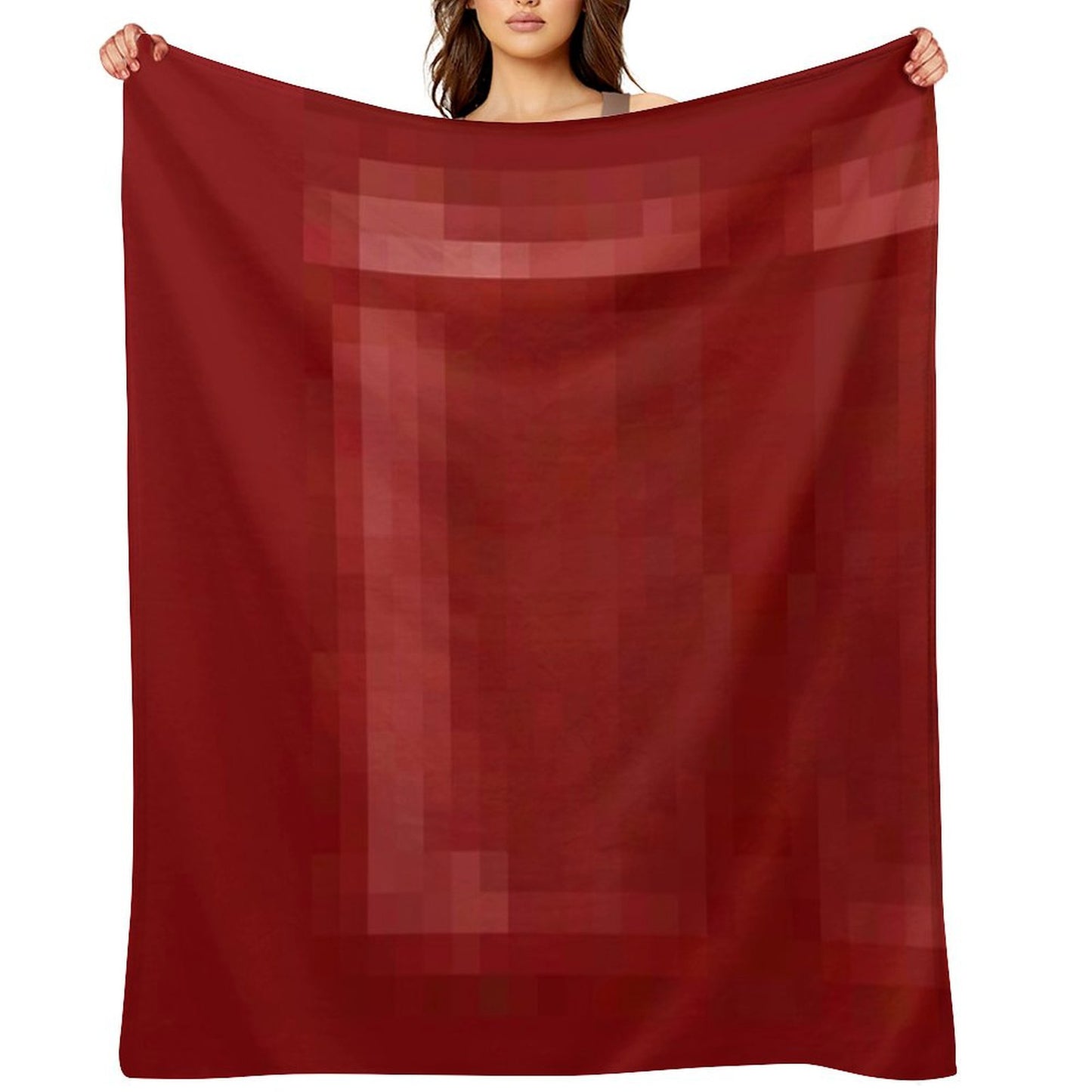 Red Bed Throw Blanket