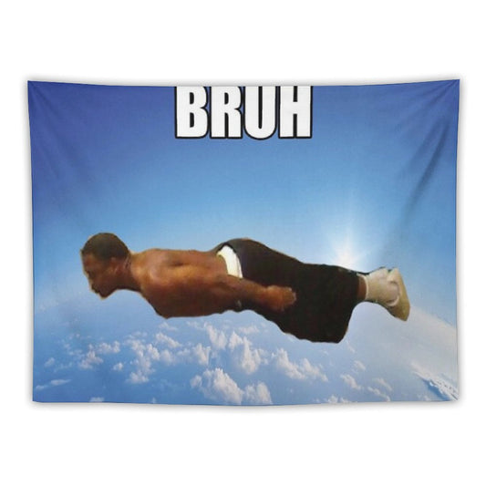 Bruh Flying Midget Tapestry