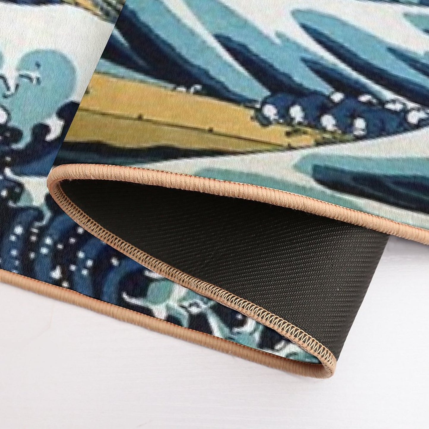 The Great Wave, Famous Japanese Artwork Bath Mat