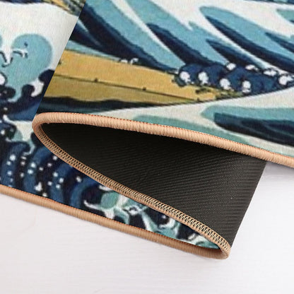 The Great Wave, Famous Japanese Artwork Bath Mat