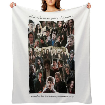 Once Upon A Time Collage Throw Blanket