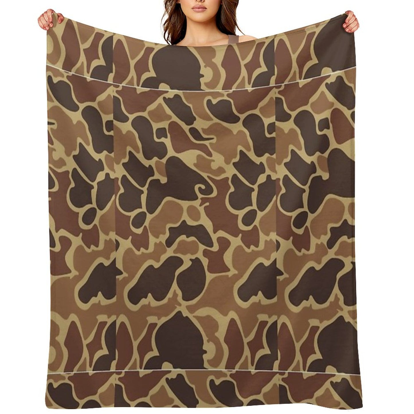 Duck Camo Throw Blanket