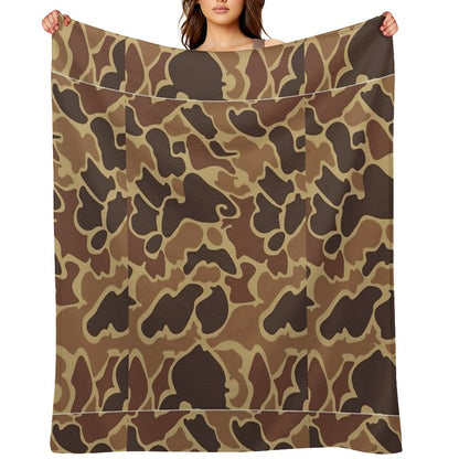 Duck Camo Throw Blanket