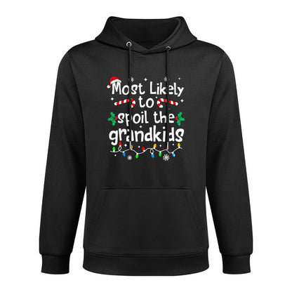 Most Likely to Spoil The Grandkids Christmas Matching Family Casual Wear Hoodie