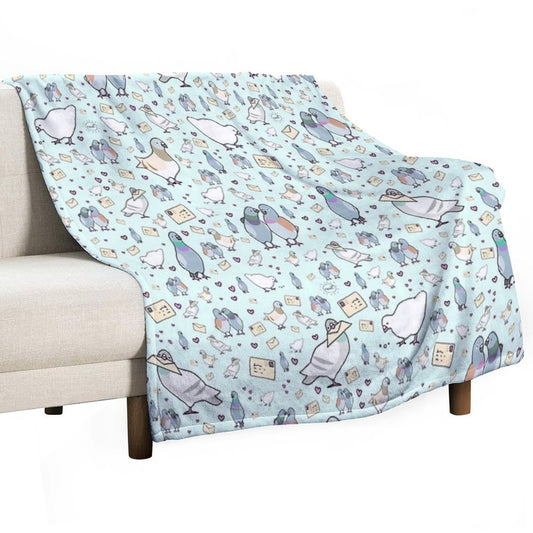 Pigeons Throw Blanket