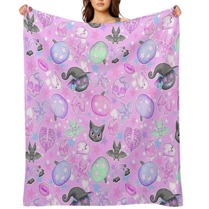 Halloween All Year Throw Blanket