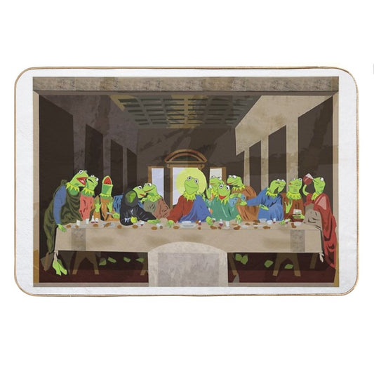 Kermit's Last Supper Bath Mat