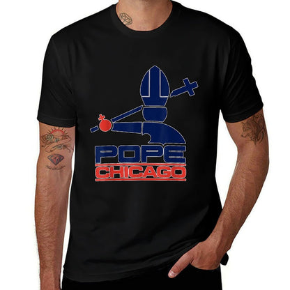 Pope Leo XIV Pope Chicago  Wrinkle-resistant T-Shirt