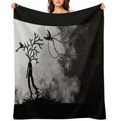 RISE AND FALL Throw Blanket