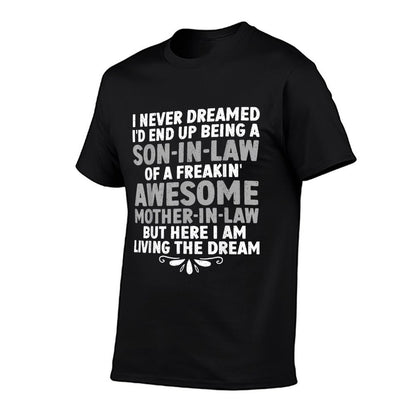 Son In Law Art From Mother In Law For Men Boys Son In Law T-Shirt