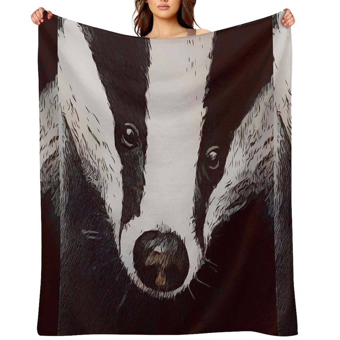 Badger Throw Blanket