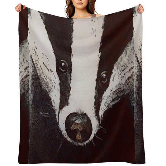 Badger Throw Blanket