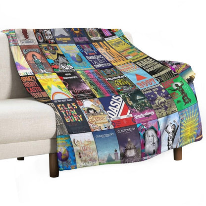 Glastonbury Festival Throw Blanket