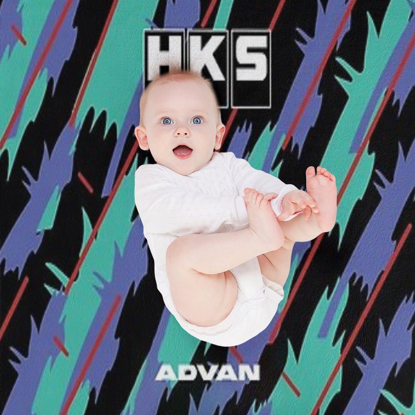 HKS Advan JDM Throw Blanket