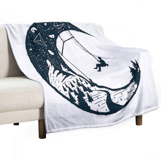 Climber's Sky  Climbing Throw Blanket
