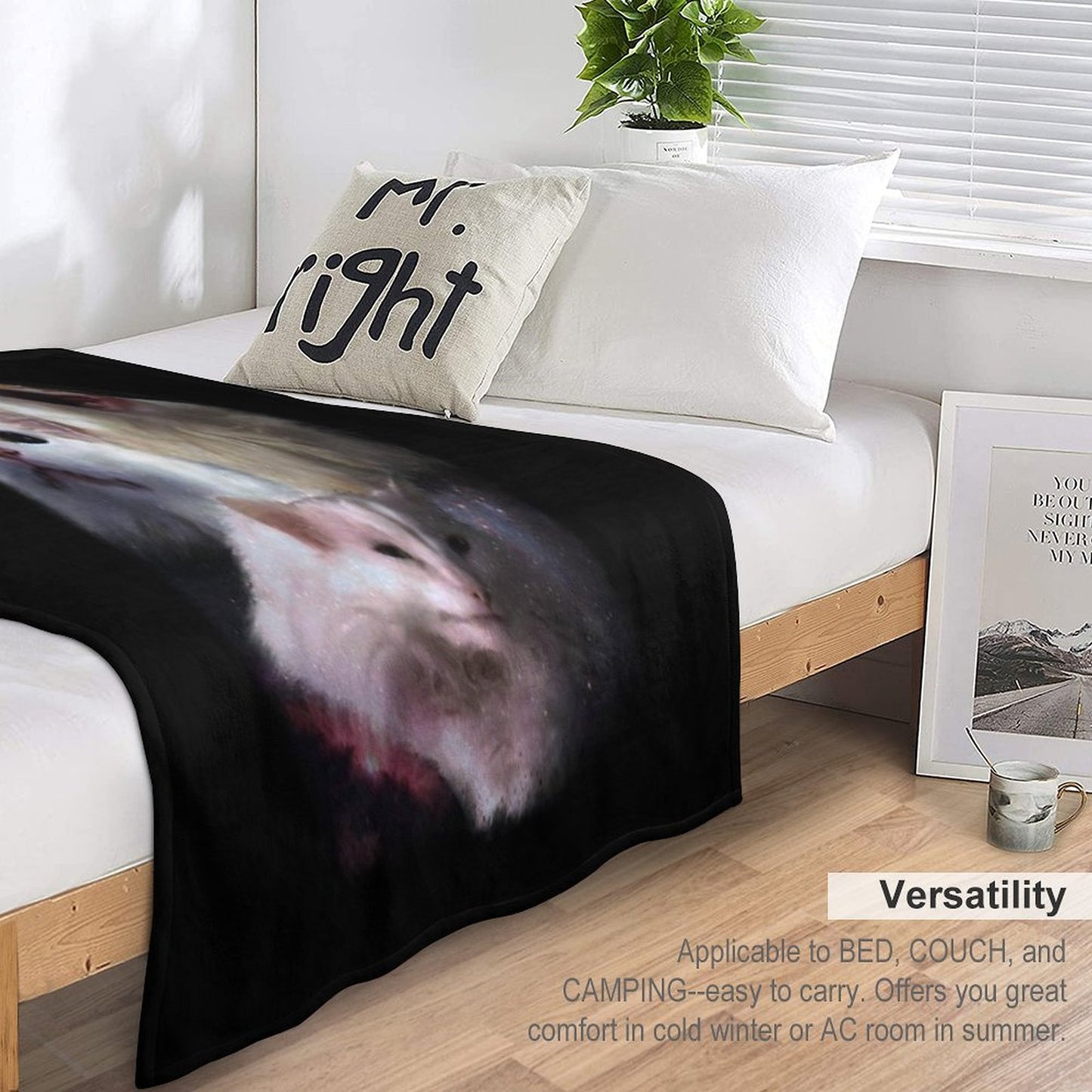 Triple Thurston Moon Cats! Throw Blanket