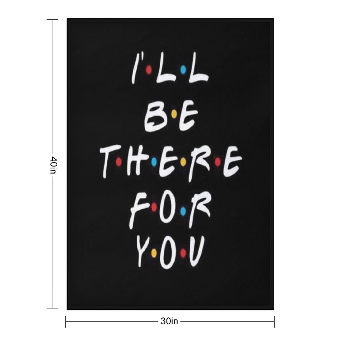 I’ll Be There for You Throw Blanket