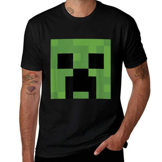 Minecraft Creeper Big Face  Eco-friendly Material T-Shirt