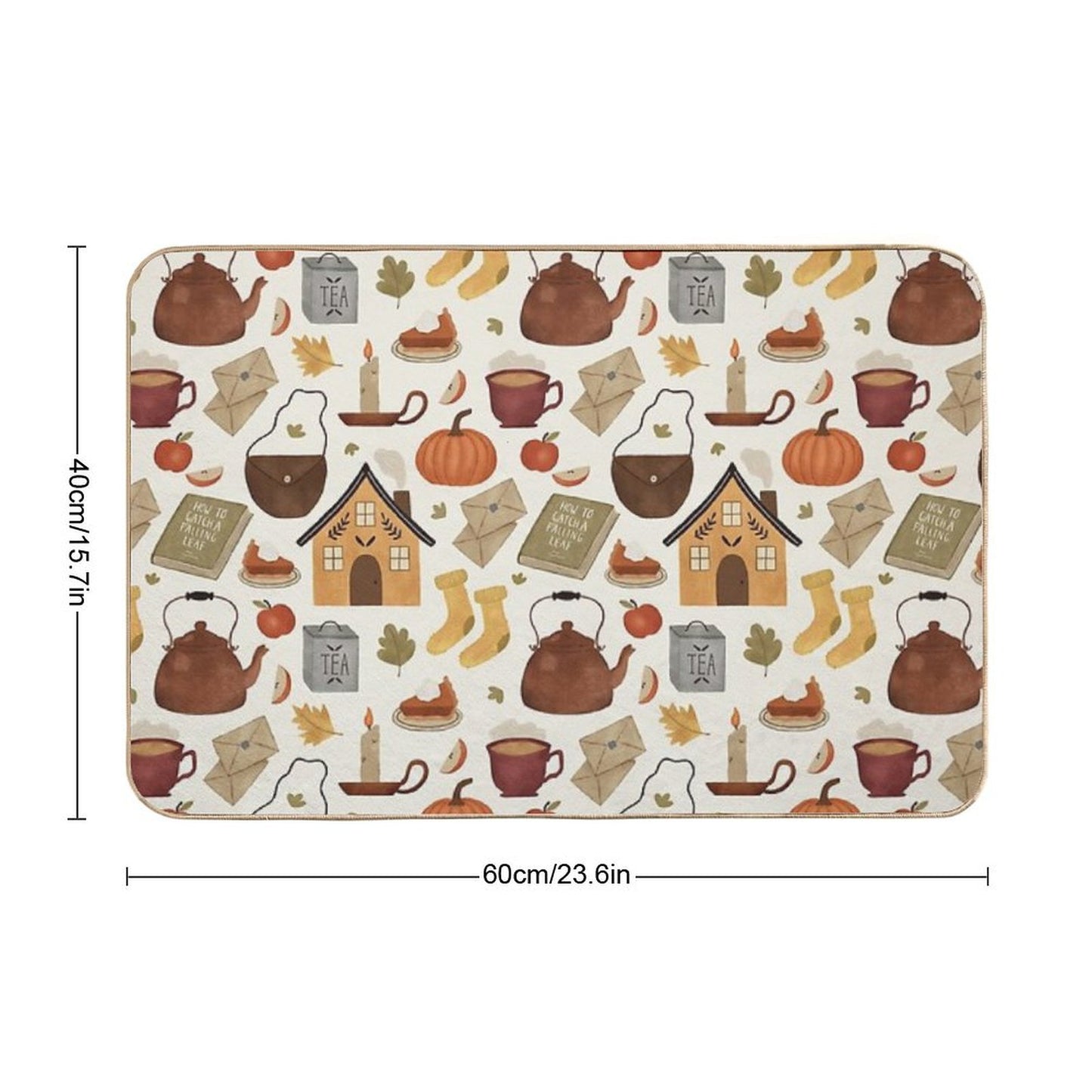 Autumn Cottage Days Bath Mat