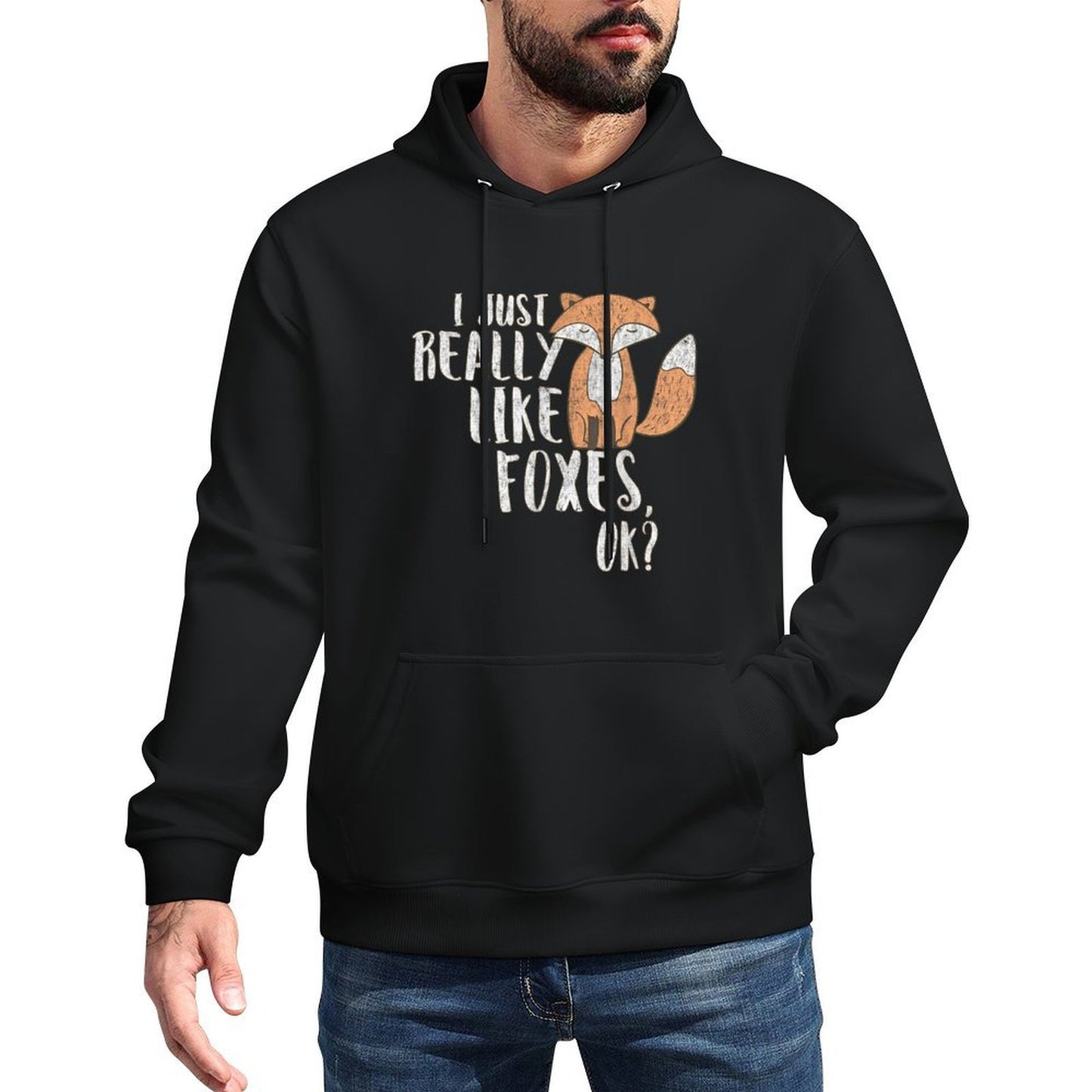 Fox T for Women I Just Really Like Foxes OK T-shirt Relaxed Fit Hoodie