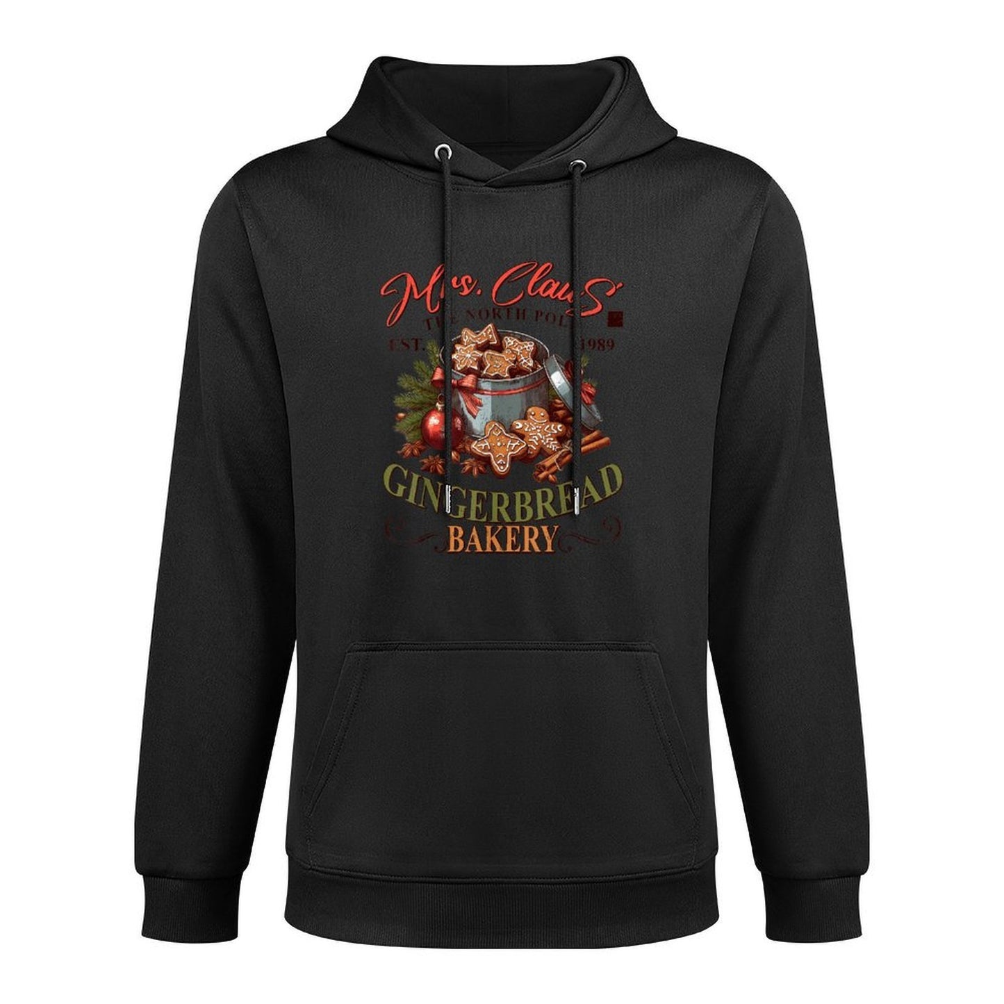 Mrs Claus The North Pole,Gingerbread Bakery, Christmas Baker Customizable Surface Hoodie