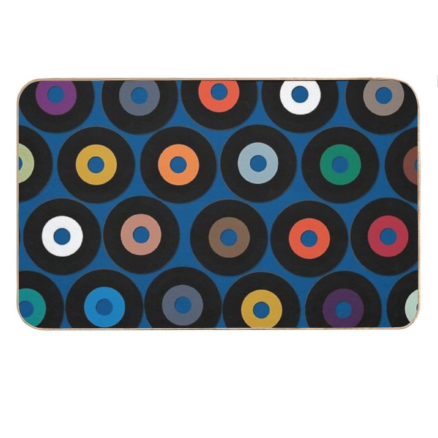 VINYL Blue Bath Mat