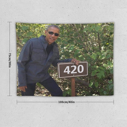 420 Obama Print Tapestry
