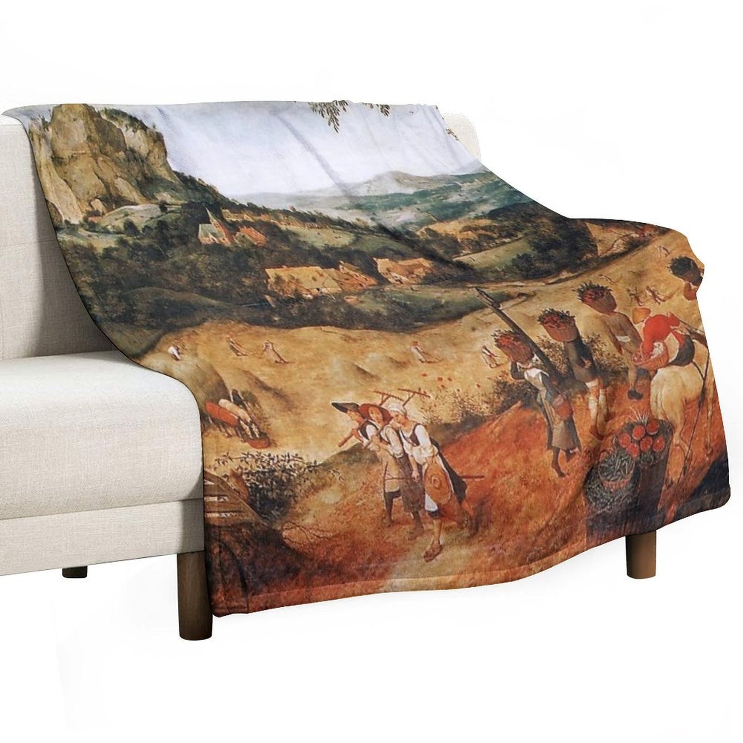 The Hay Harvest - Pieter Bruegel The Elder Throw Blanket