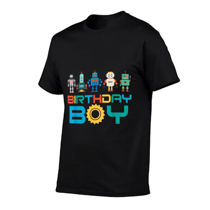 Robots Birthday Party Decorations All Ages Robotic Kids Boys T-Shirt