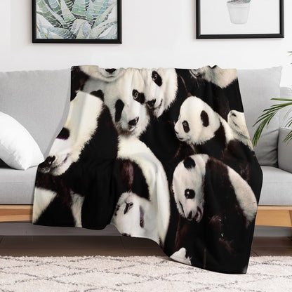Pandas Throw Blanket