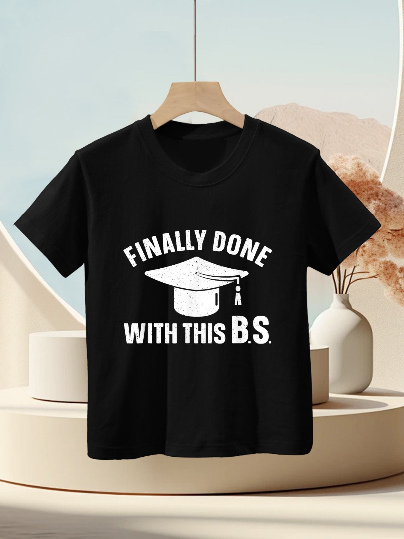 Graduation Art For Men Women Bachelor Of Science Graduation Kids T-Shirt