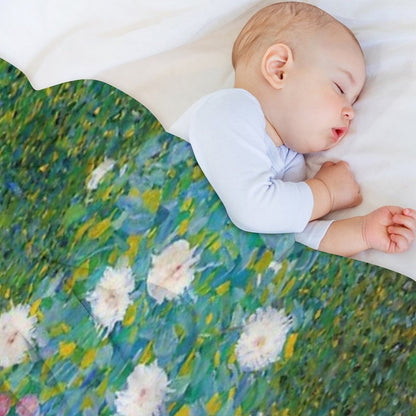 Gustav Klimt - Flower Garden Throw Blanket