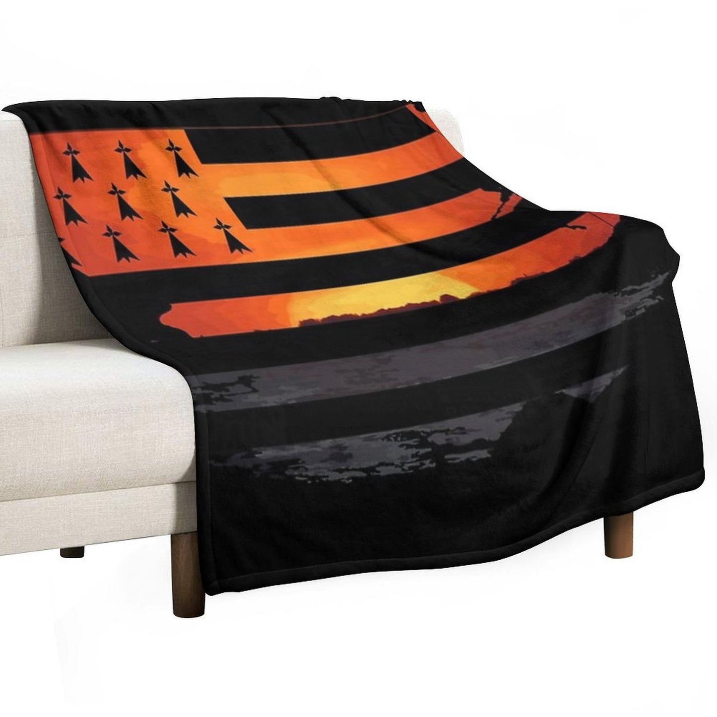 Gwenn Ha Du And Sunset in Brittany Throw Blanket