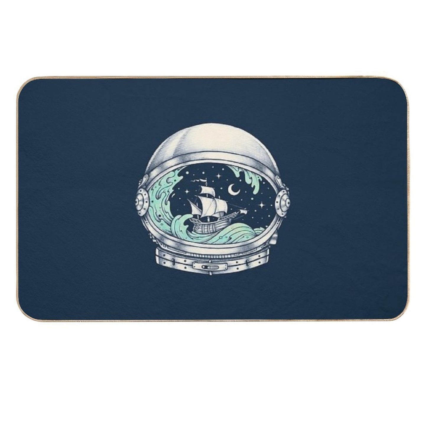 Spaceship  Toxin-Free Bath Mat