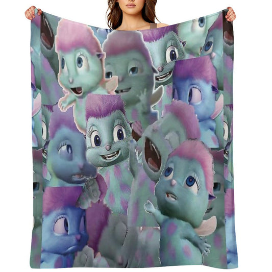 Bibble Collage Throw Blanket