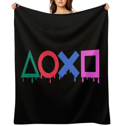Playstation Color Throw Blanket