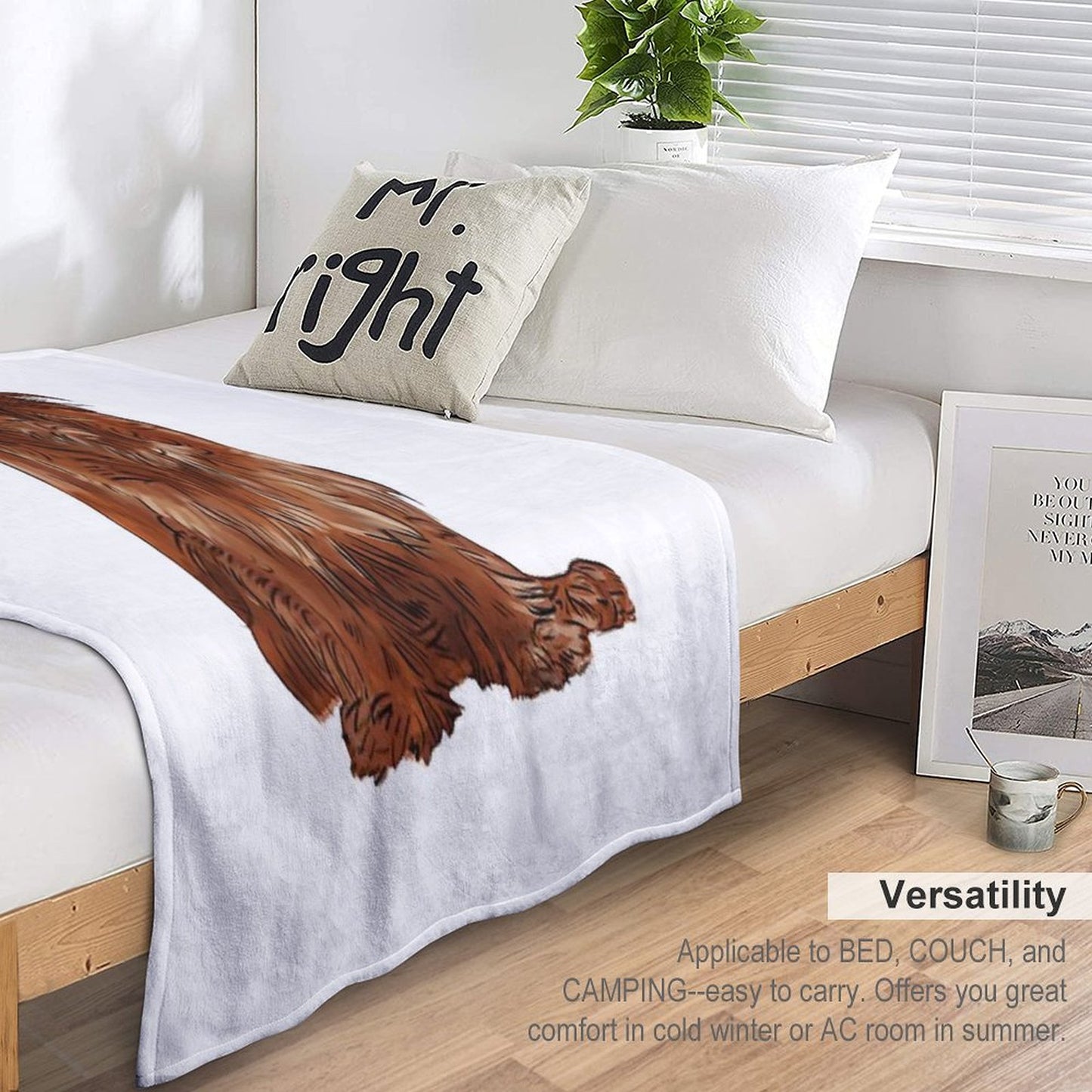 Cavalier King Charles Spaniel - Ruby Throw Blanket