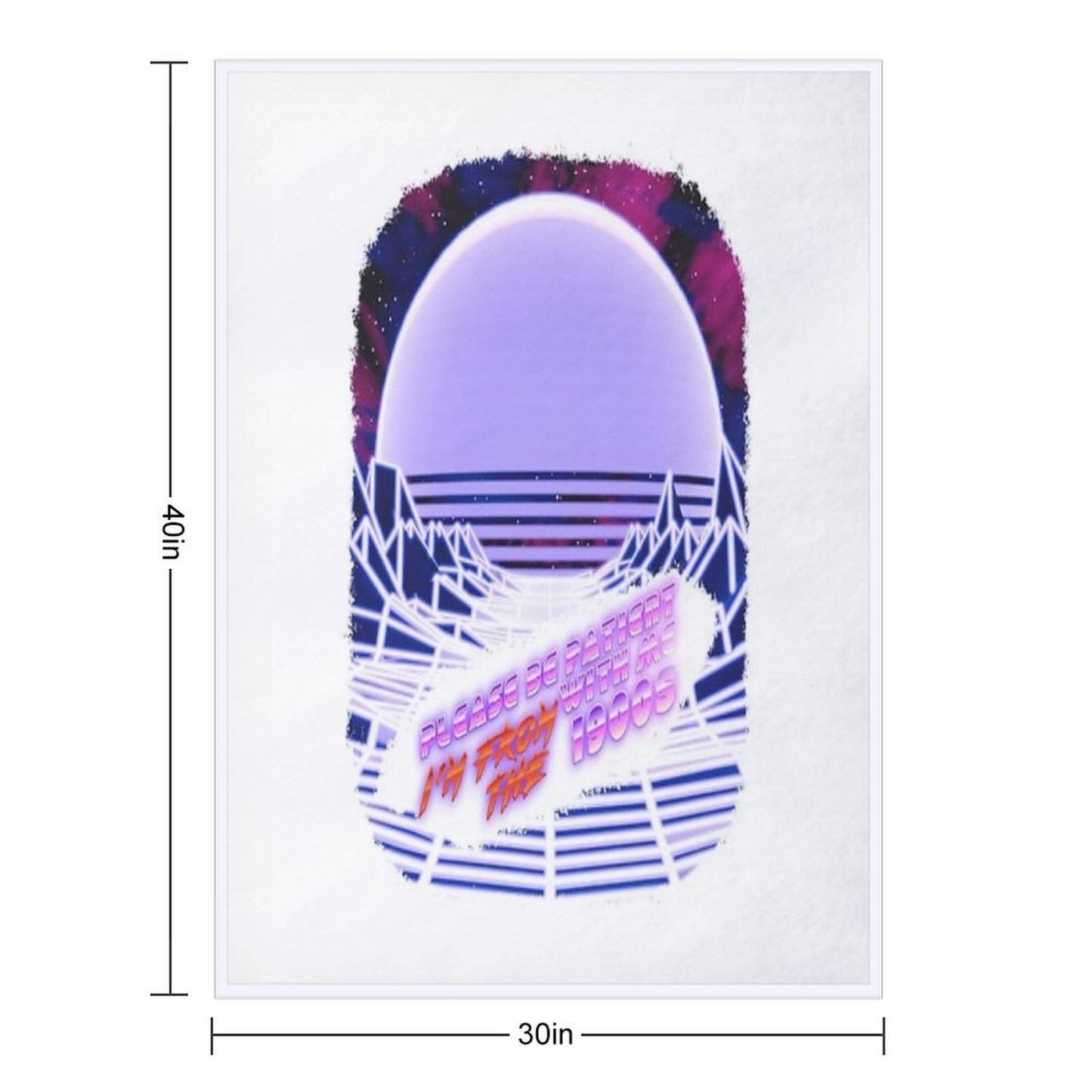 Born in The 1900s (Vapor Wave) Throw Blanket
