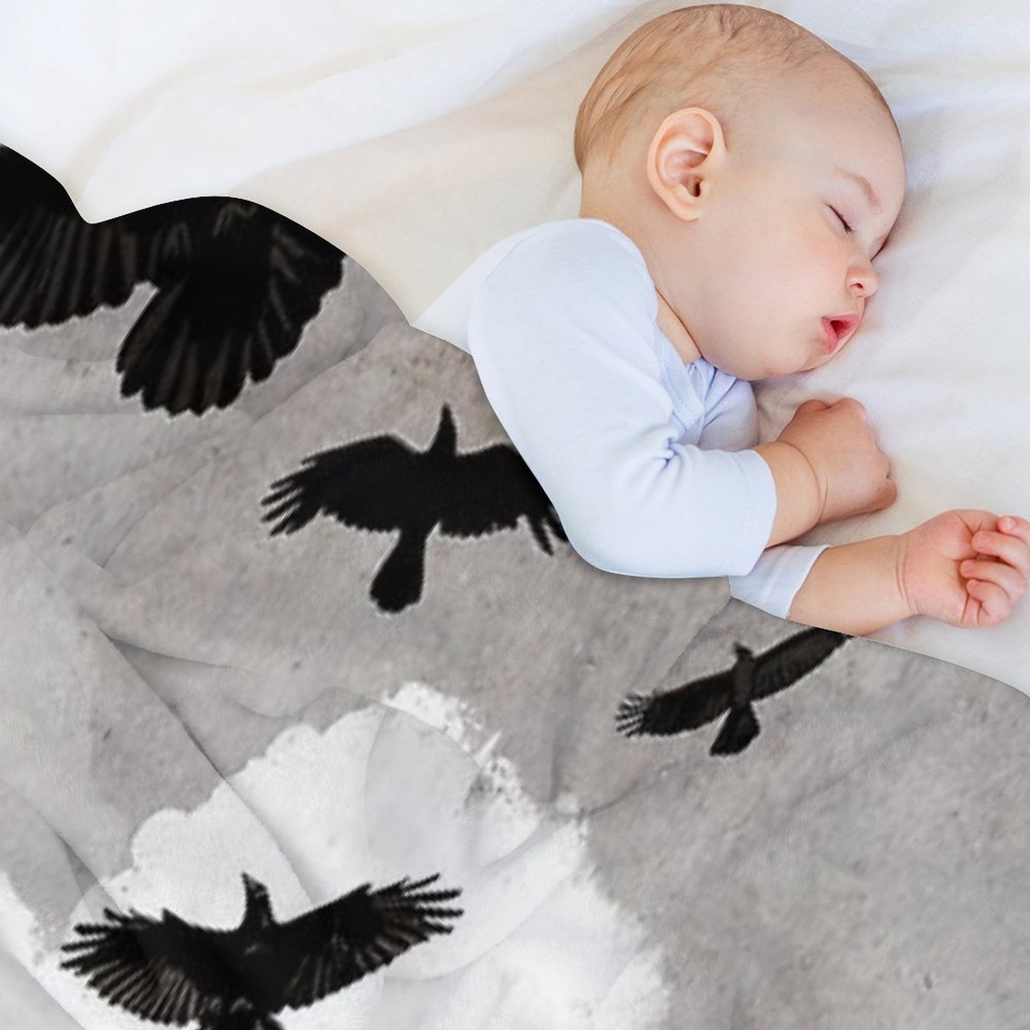 Walter And The Crows Throw Blanket