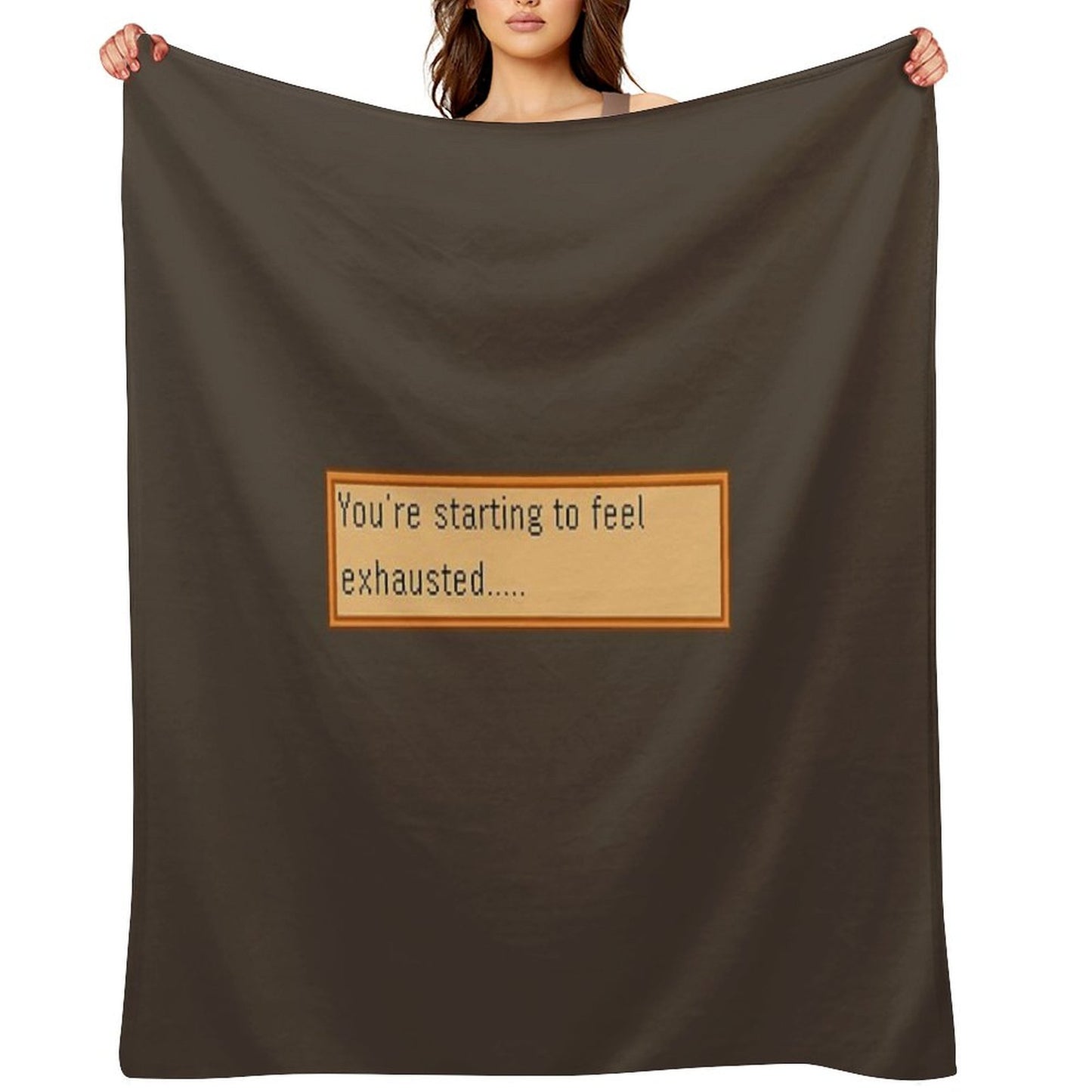 Exhausted - Stardew Throw Blanket