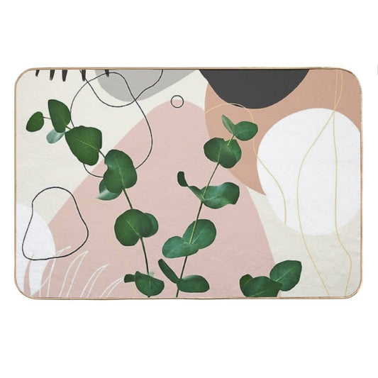 Eucalyptus Fan Palm Finesse #1 #tropical #decor #art Bath Mat