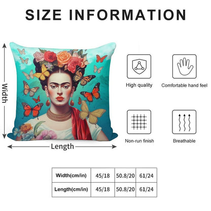 Frida Kahlo 4 Soft Washable Throw Pillow