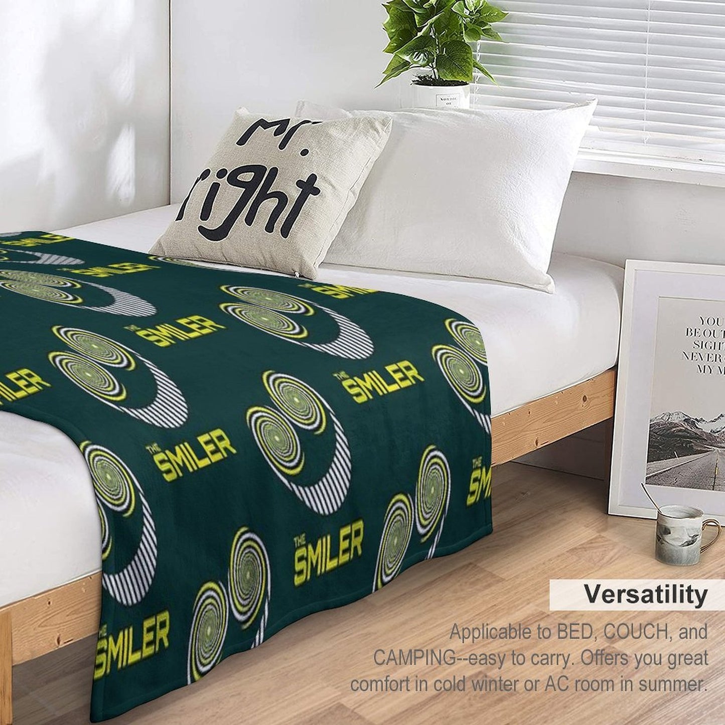 The Smiler Throw Blanket