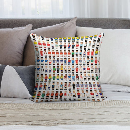 Soccer Legends Soft Warmth Comfort Throw Pillow