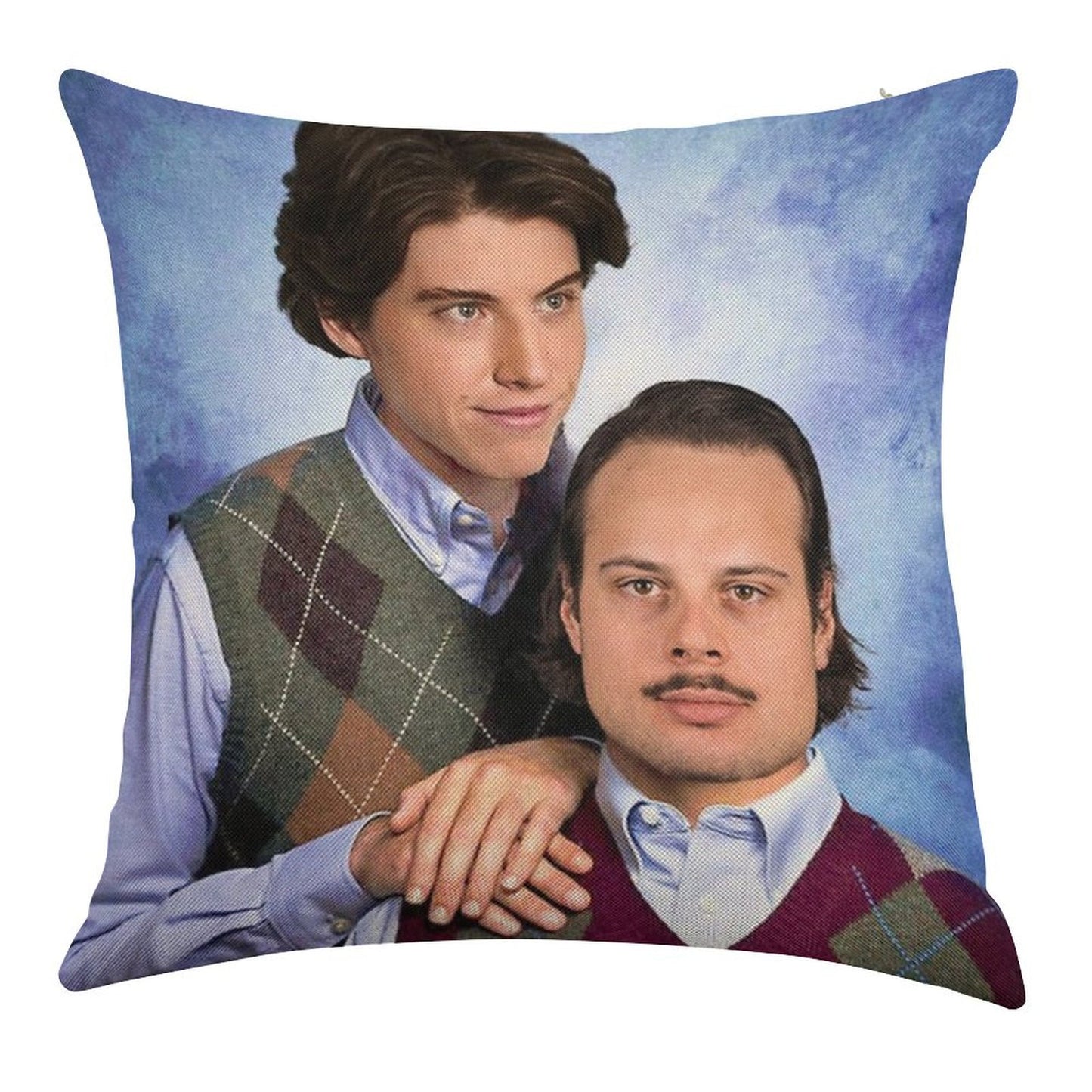 Matthews + Marner Stepbrothers Linen Throw Pillow Cover