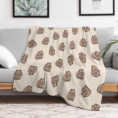 Wombat Throw Blanket