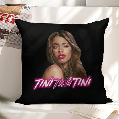 Tini Tini Tini Linen Throw Pillow Cover